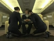 航空空姐深度貼身貼心親近為男性肉體服務